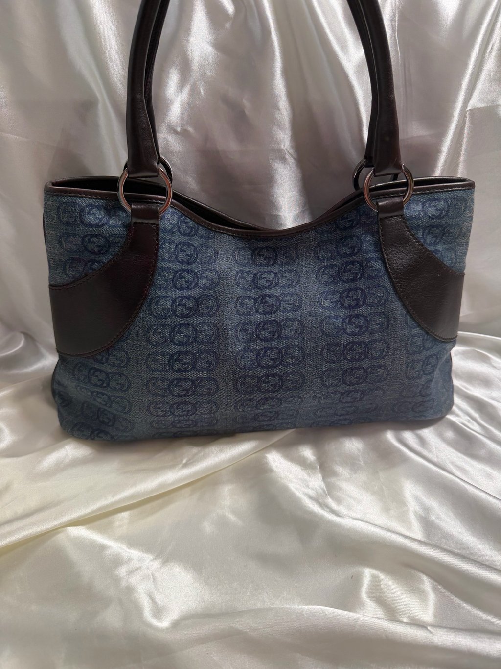 Gucci Denim Tote Shoulder Bag