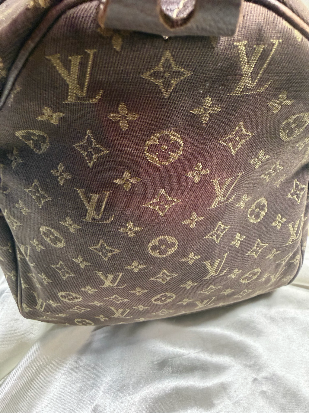Louis Vuitton Mini Lin Speedy Satchel 30 Boston Bowler