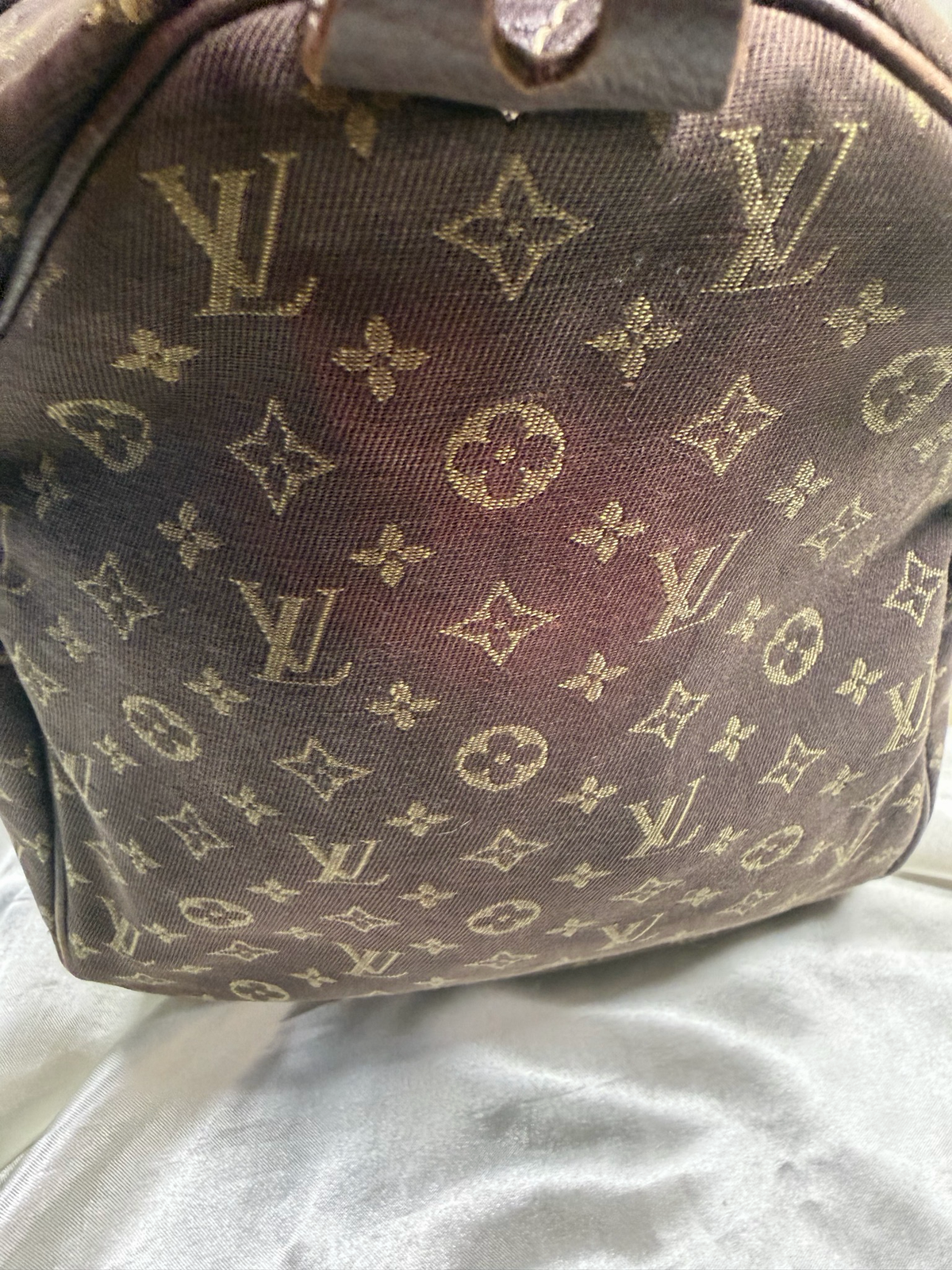 Louis Vuitton Mini Lin Speedy Satchel 30 Boston Bowler