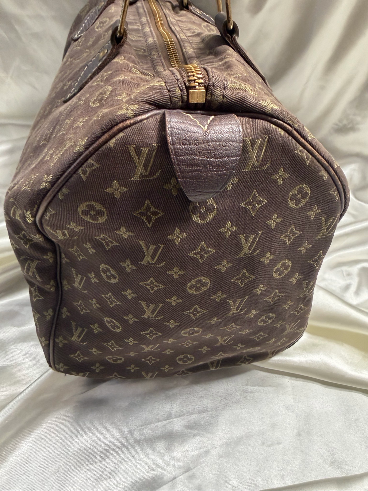 Louis Vuitton Mini Lin Speedy Satchel 30 Boston Bowler