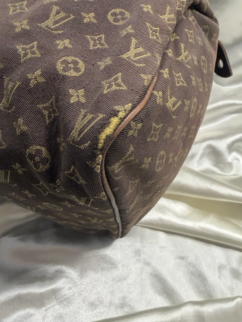 Louis Vuitton Mini Lin Speedy Satchel 30 Boston Bowler
