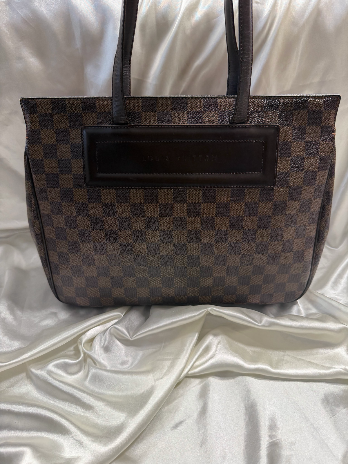 Louis Vuitton Damier Ebene Parioli Tote Shoulder Bag