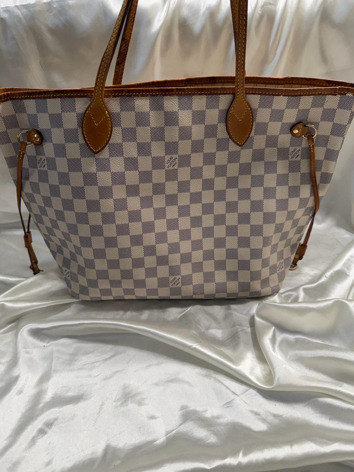 Louis Vuitton Neverfull Damier Azur Mm Tote Project