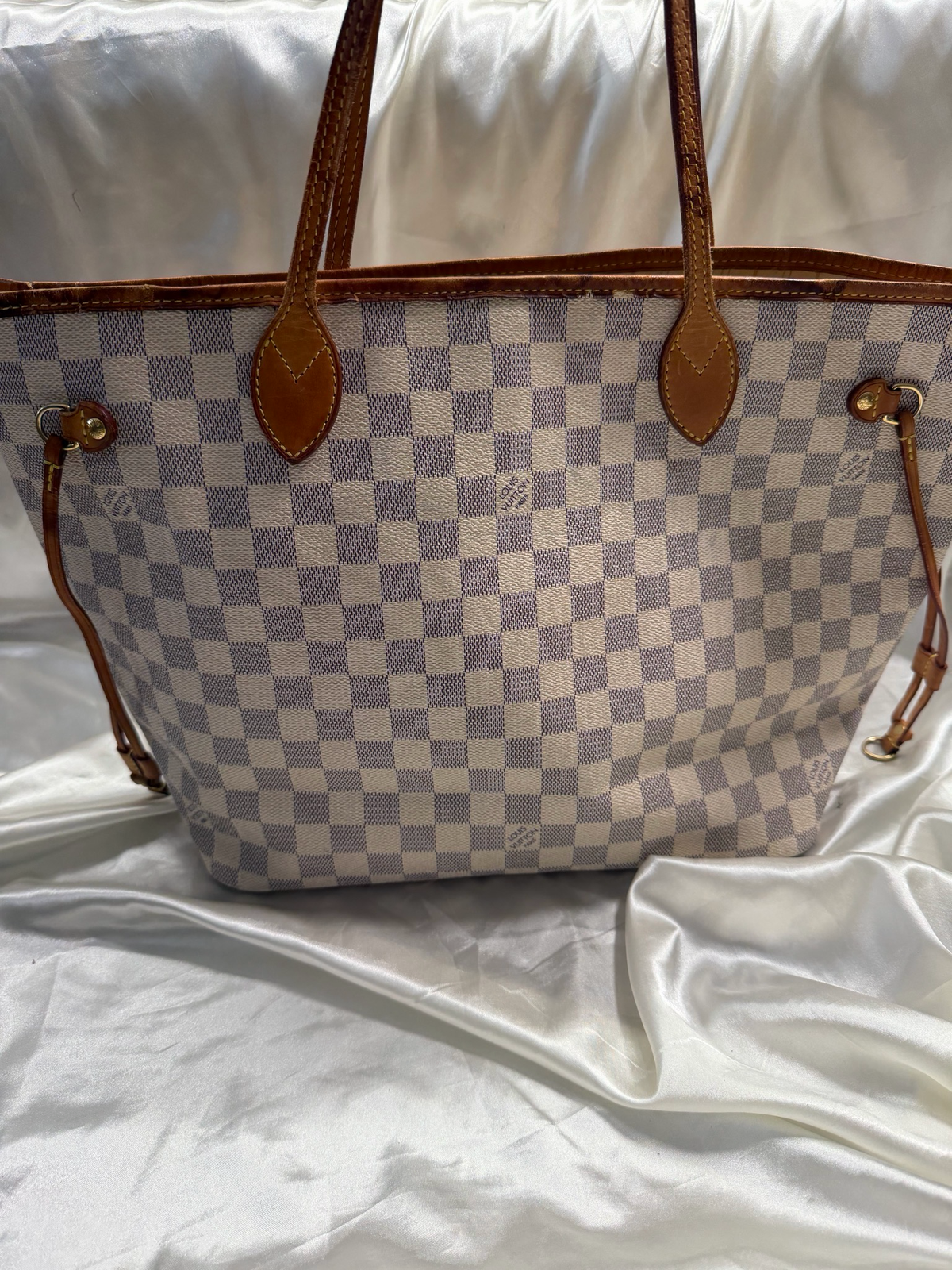 Louis Vuitton Neverfull Damier Azur Mm Tote Project