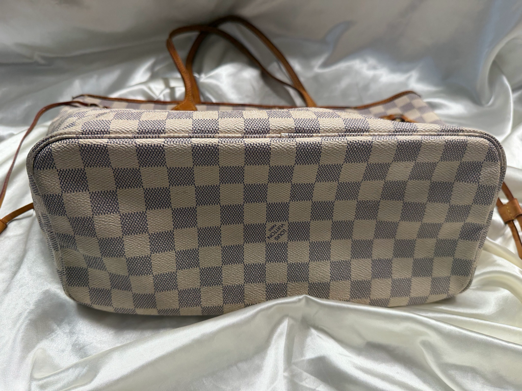 Louis Vuitton Neverfull Damier Azur Mm Tote Project