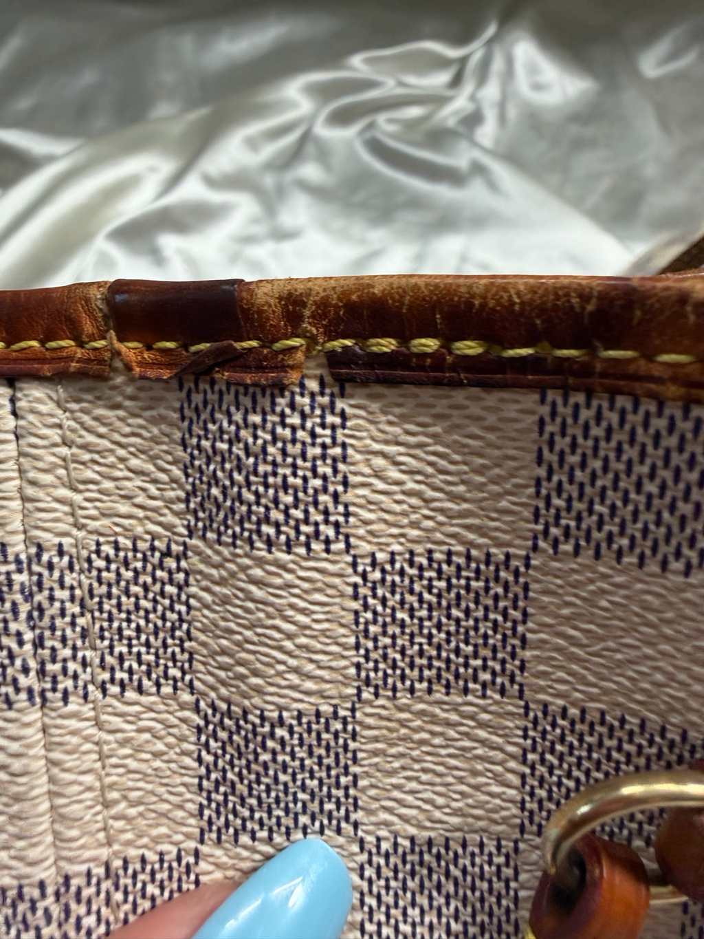 Louis Vuitton Neverfull Damier Azur Mm Tote Project