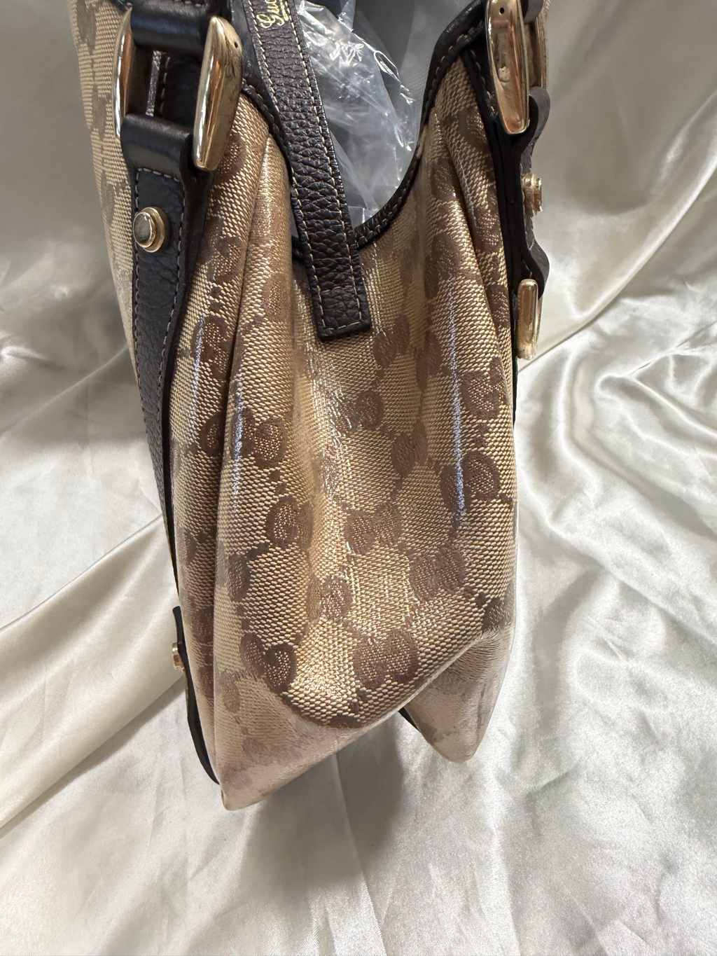 Gucci Monogram Canvas Abbey Imprime Tote Shoulder Bag