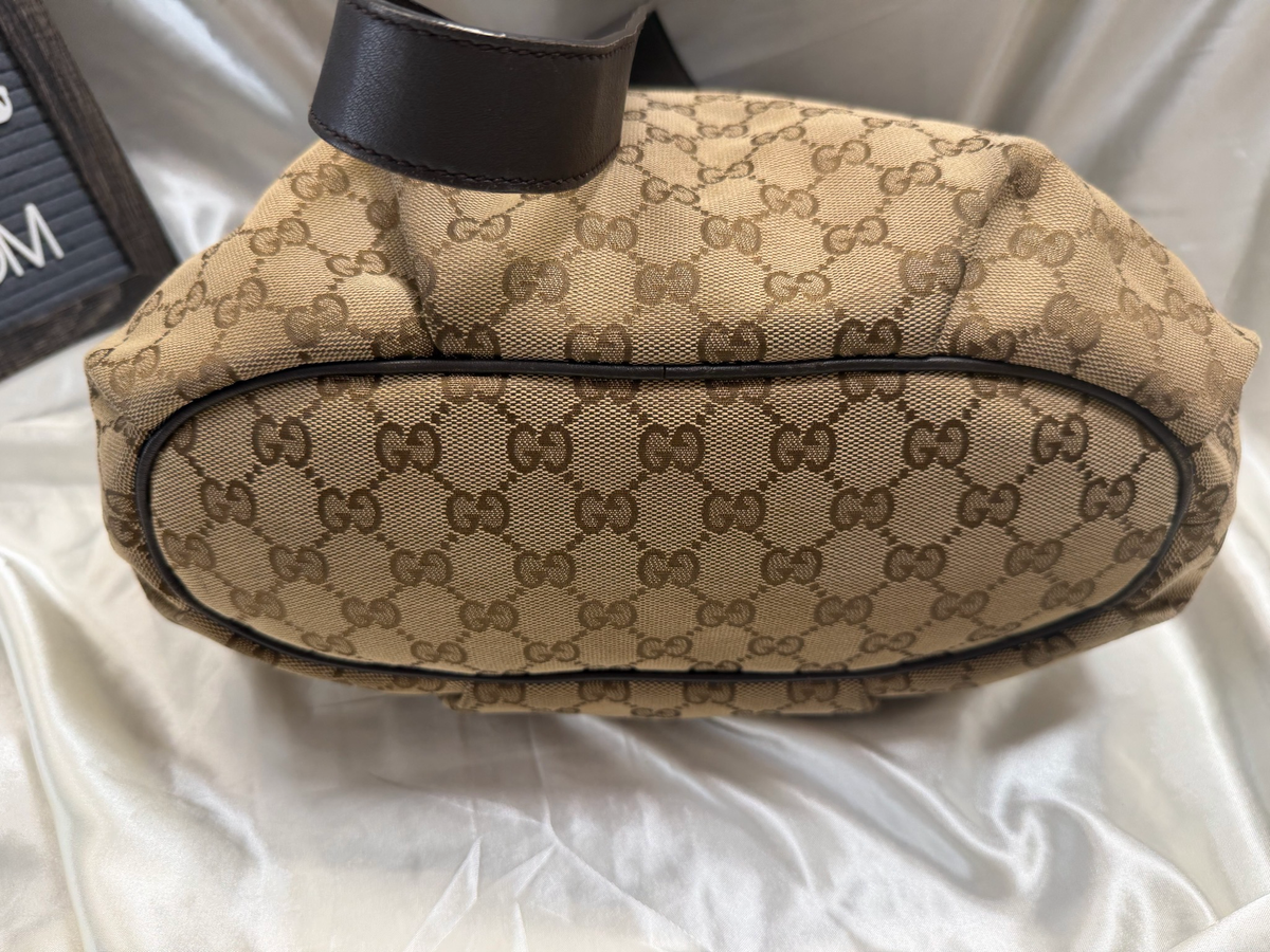 Gucci Monogram Canvas Messenger Sling Bag