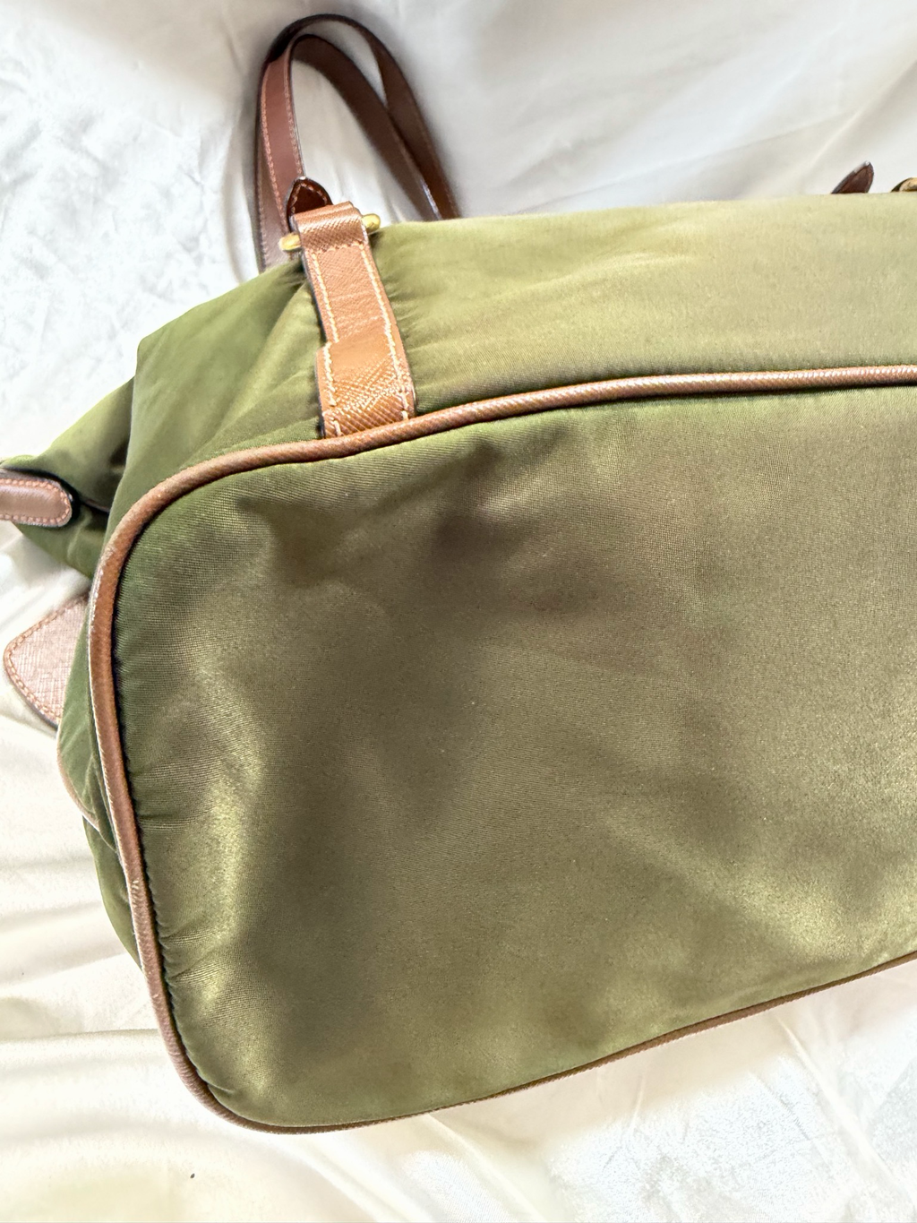 Prada Nylon Tessuto Jacquard Tote Shoulder Bag