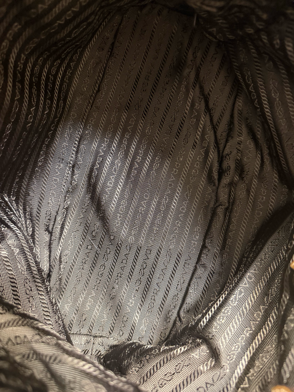 Prada Nylon Tessuto Jacquard Tote Shoulder Bag