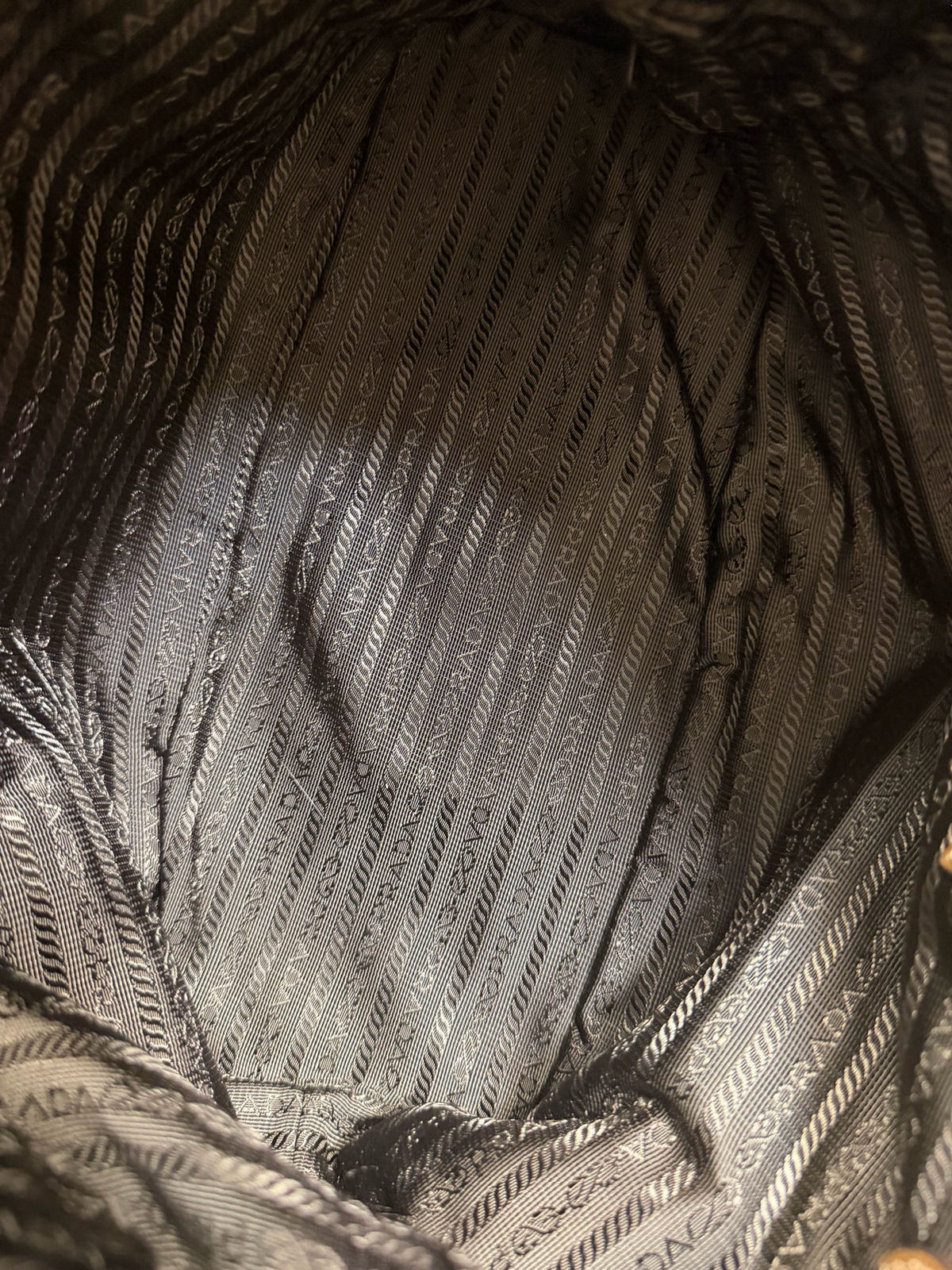 Prada Nylon Tessuto Jacquard Tote Shoulder Bag