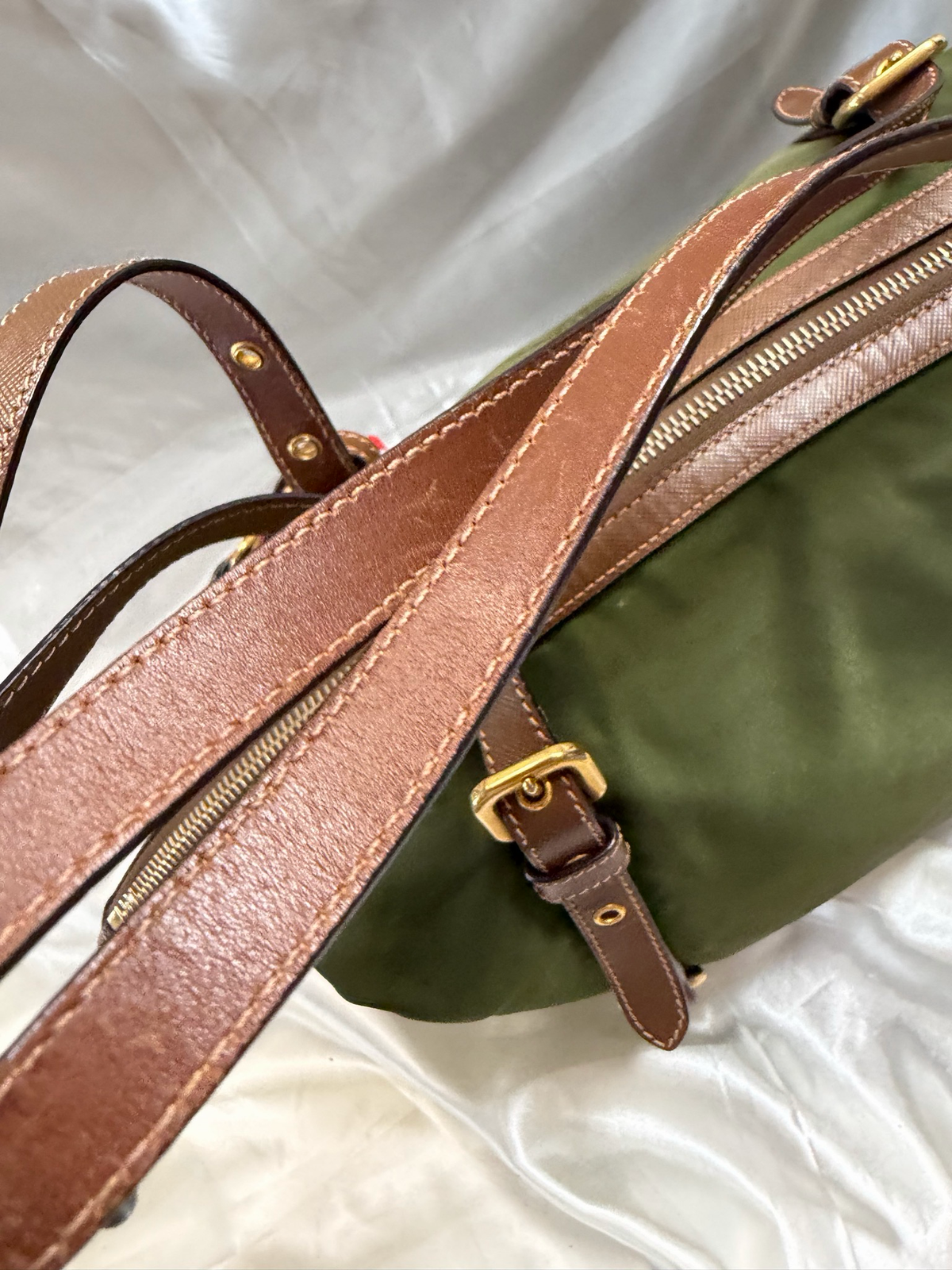 Prada Nylon Tessuto Jacquard Tote Shoulder Bag