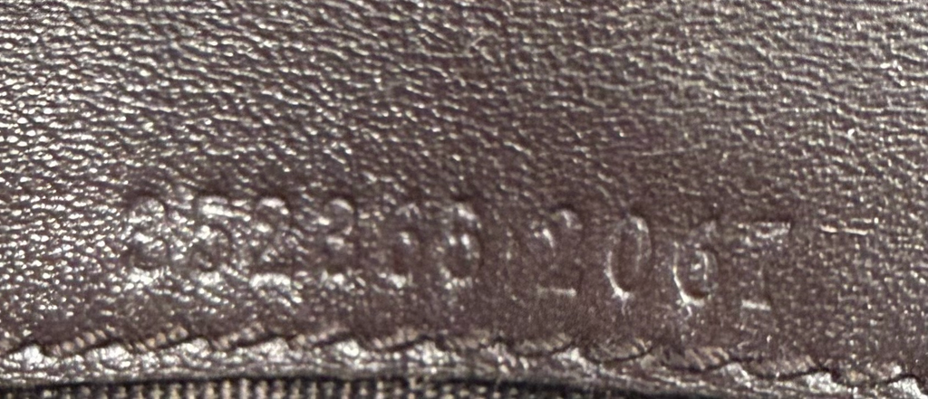 Gucci Microguccissima Card Wallet Flap in Dark Brown