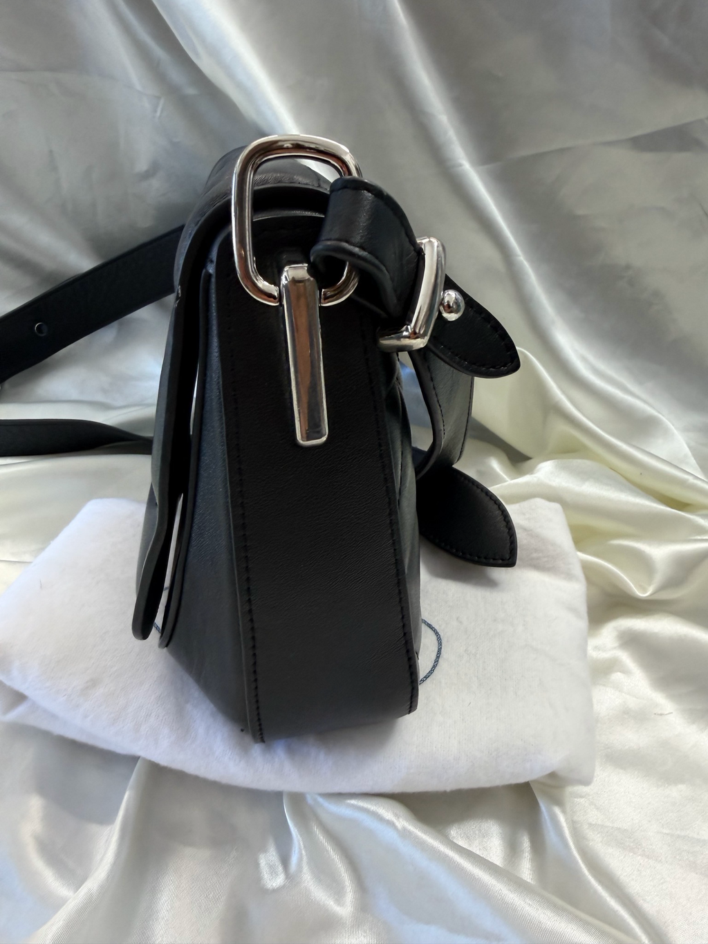 Prada Quilted Spectrum Messenger Flap Crossbody Sling in Black