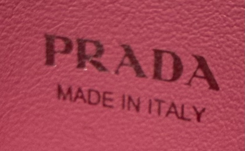 Prada Quilted Card Case Holder in Pink