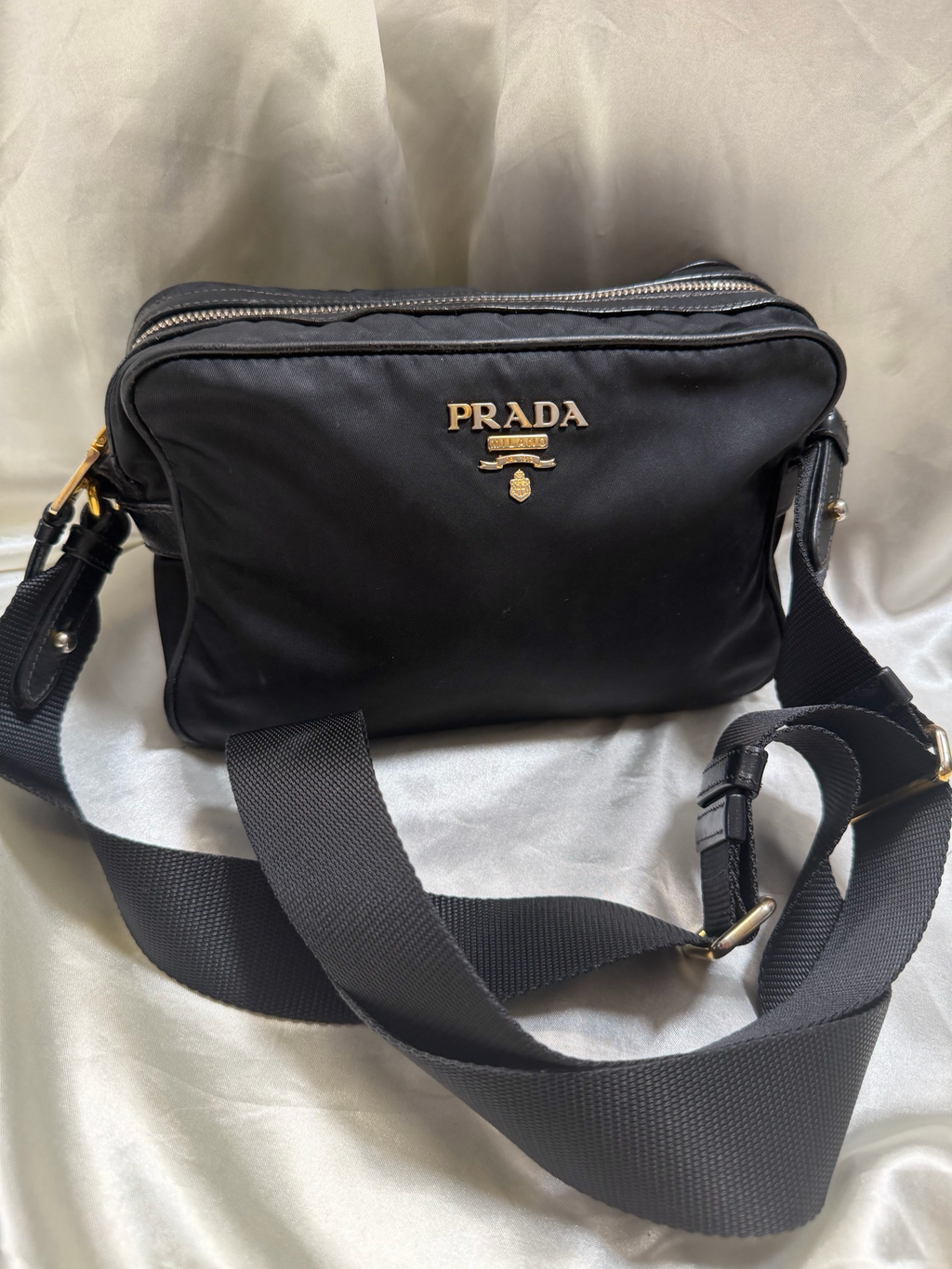 Prada Nylon Tessuto Crossbody Camera Sling Bag
