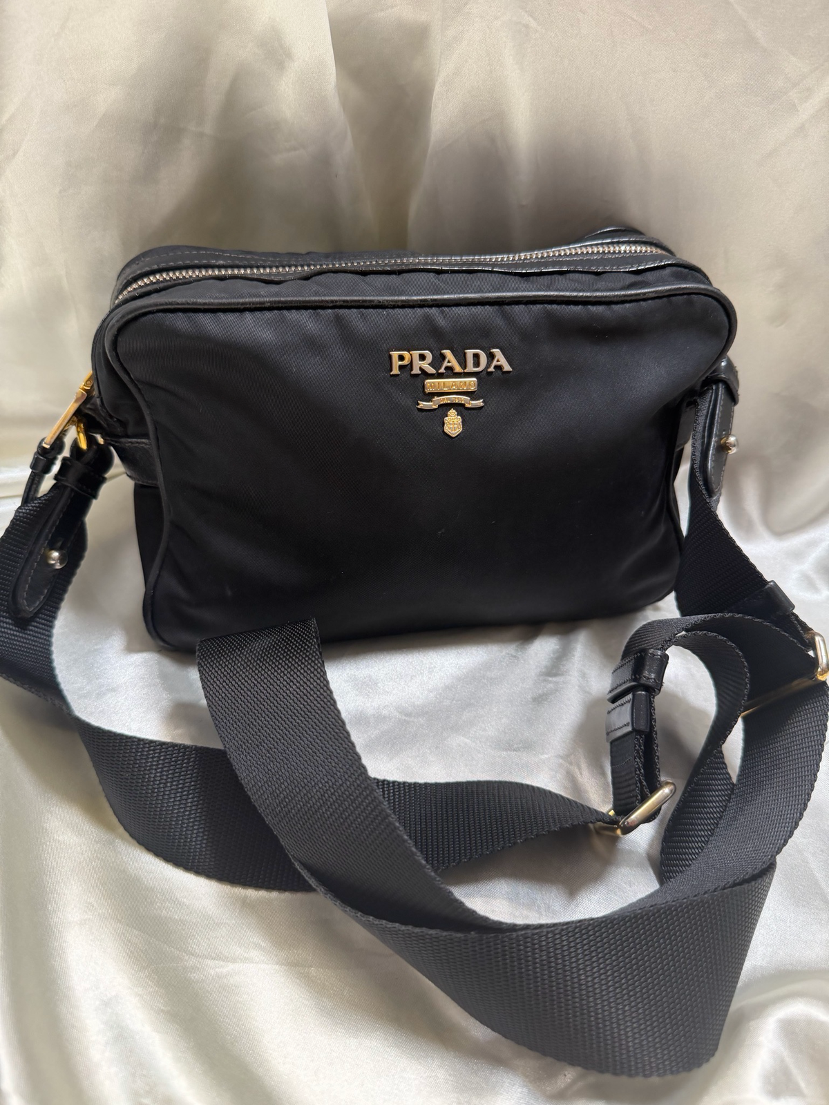 Prada Nylon Tessuto Crossbody Camera Sling Bag