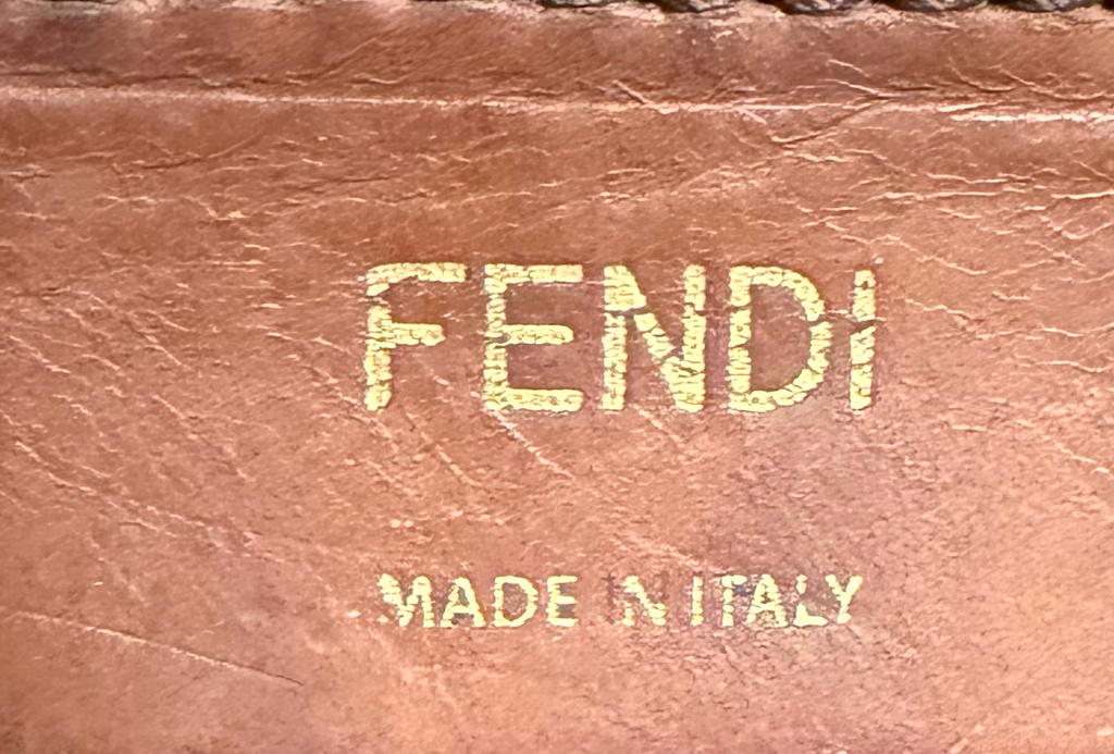 Fendi Zucca Tobacco Messenger Crossbody Sling