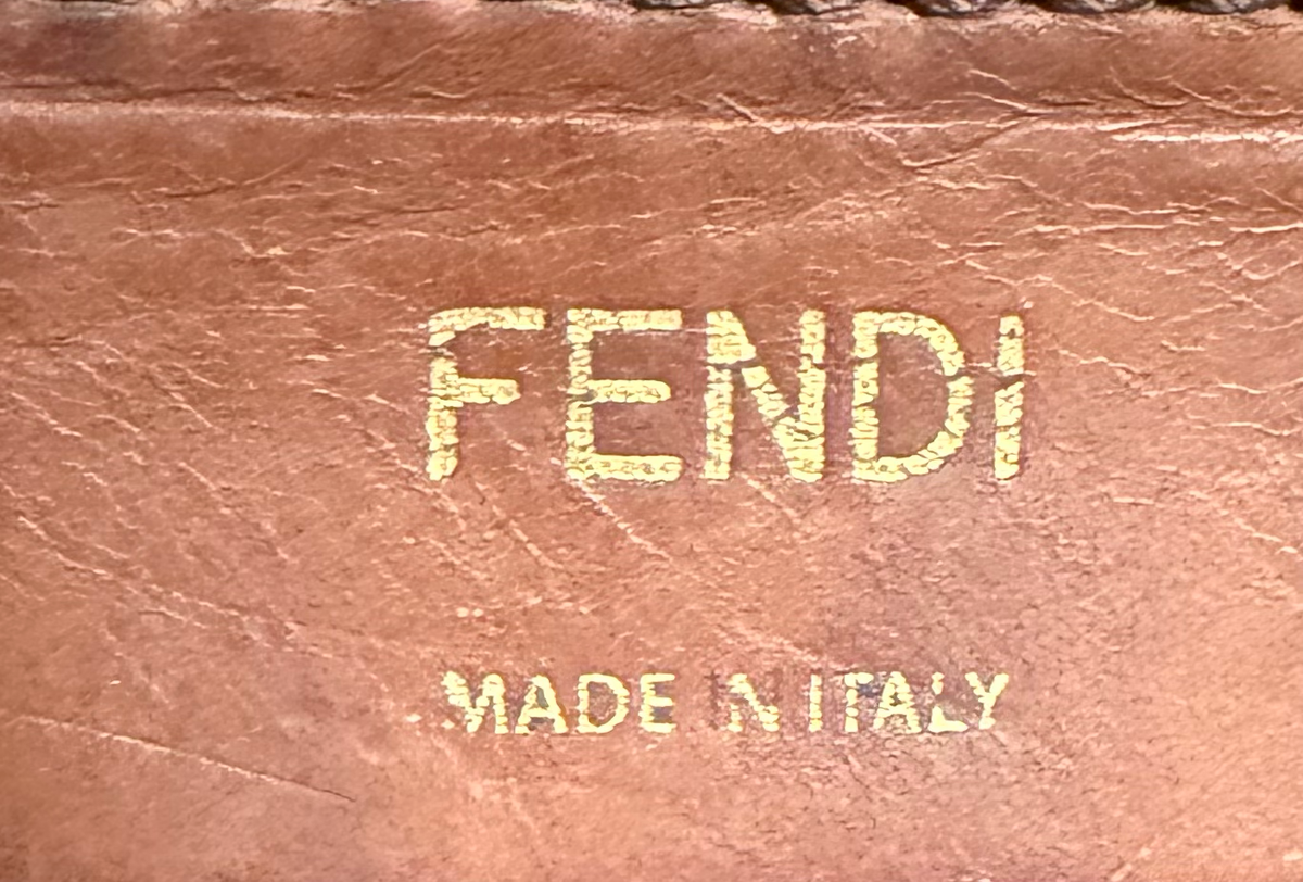 Fendi Zucca Tobacco Messenger Crossbody Sling