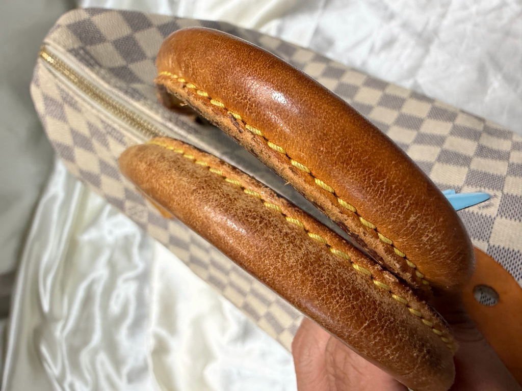Louis Vuitton Speedy 30 Damier Azur Top Handle Satchel Bowler
