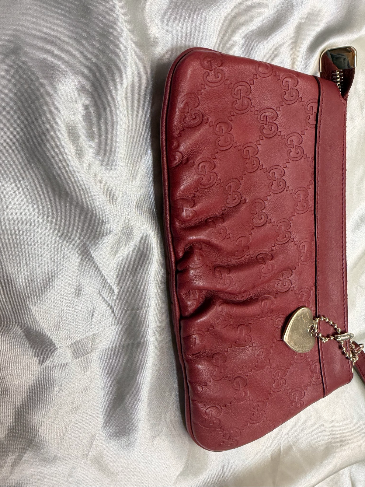 Gucci Monogram Leather Guccissima Pochette Zipper