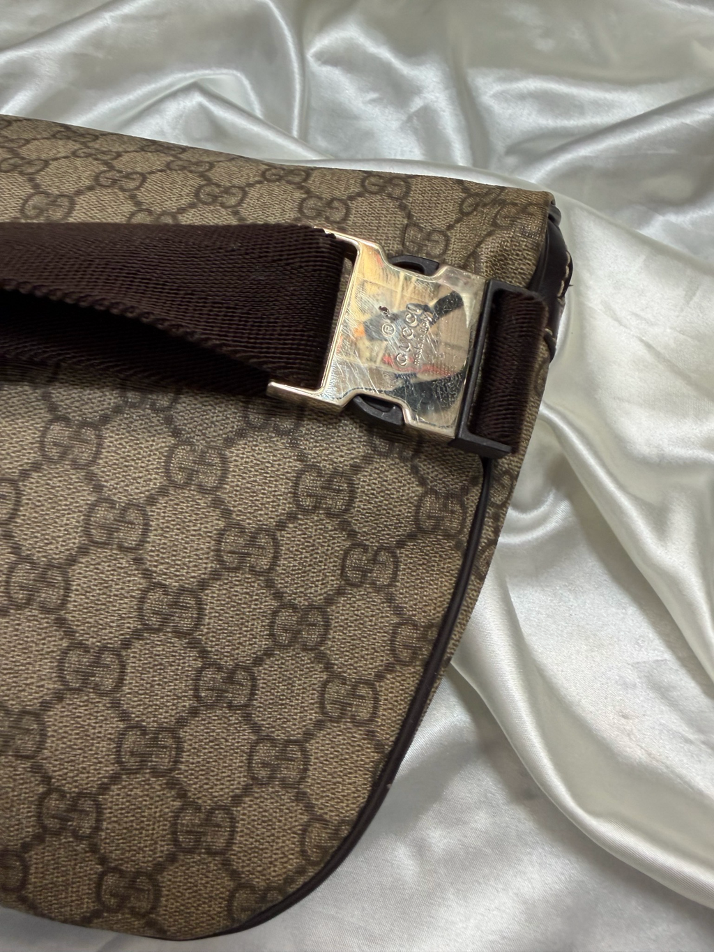 Gucci Supreme Plus Coated Canvas Bum Bag Belt Bag in Large