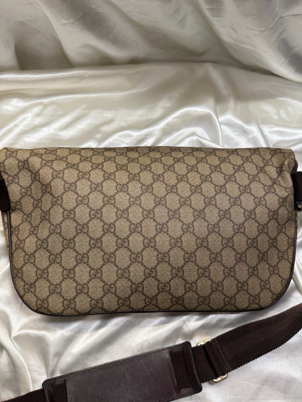 Gucci Supreme Plus Coated Canvas Bum Bag Belt Bag in Large