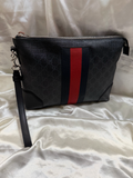 Gucci Supreme Web Clutch Zipper Toiletry