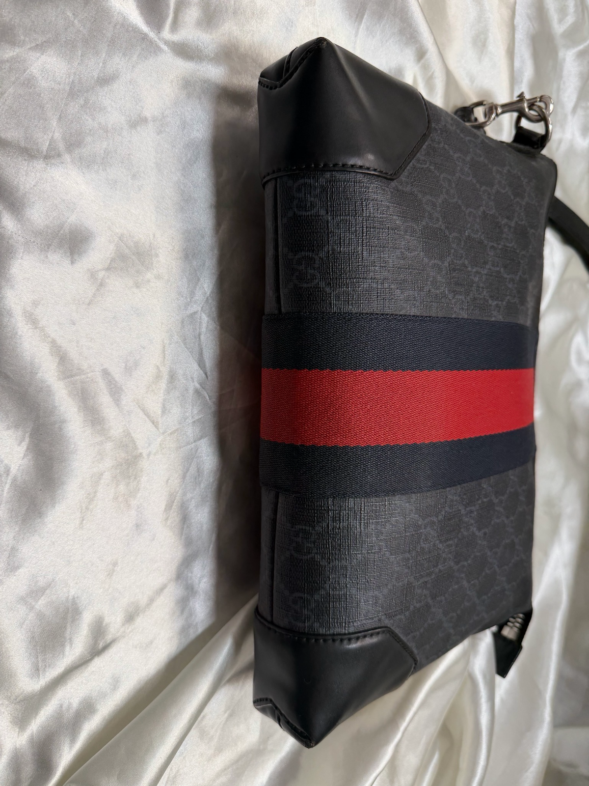 Gucci Supreme Web Clutch Zipper Toiletry