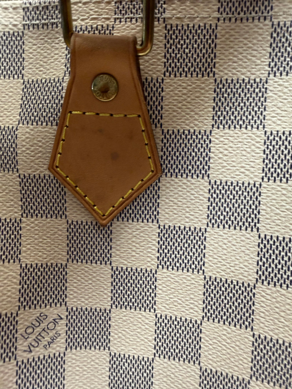 Louis Vuitton Damier Azur Speedy 35 Boston Satchel