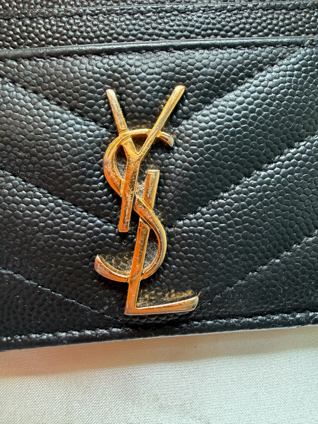 Saint Laurent Matelasse Card Holder
