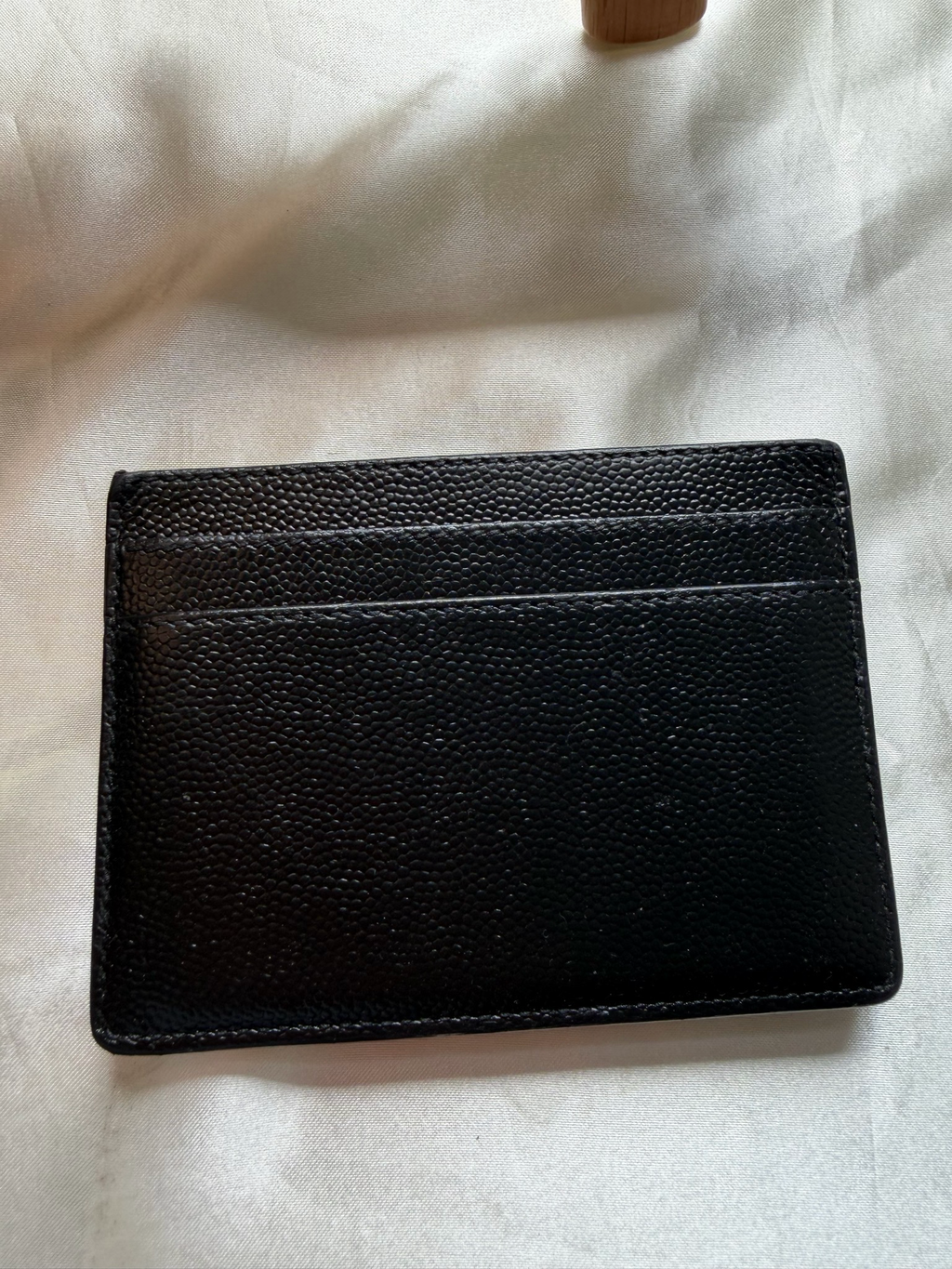Saint Laurent Card Holder Logo in Black