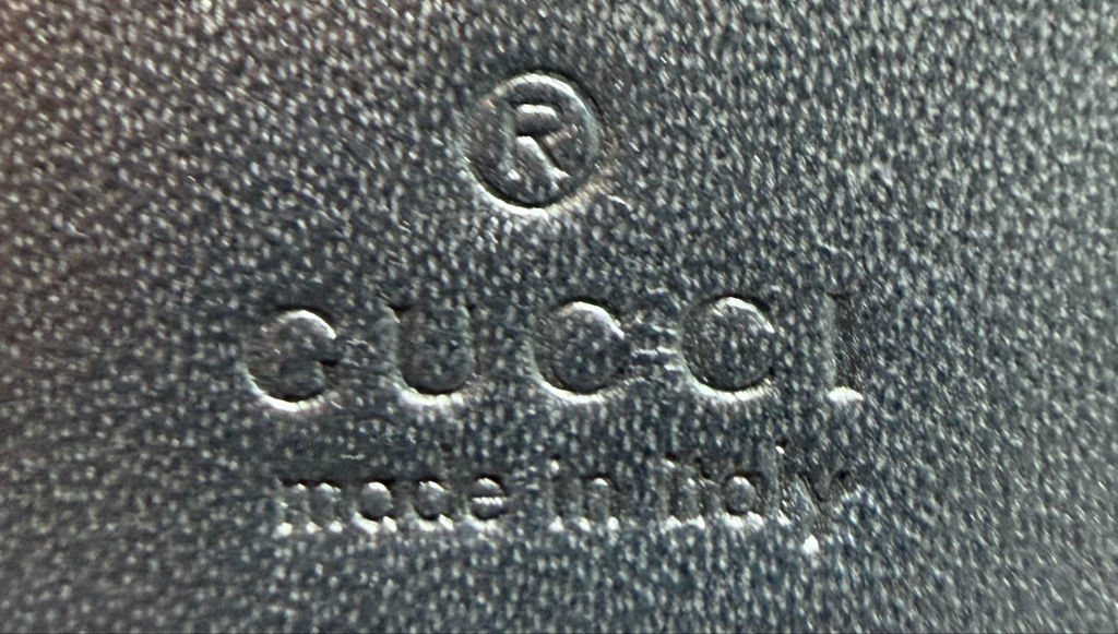 Gucci Cat Guccissima Card Wallet in Black