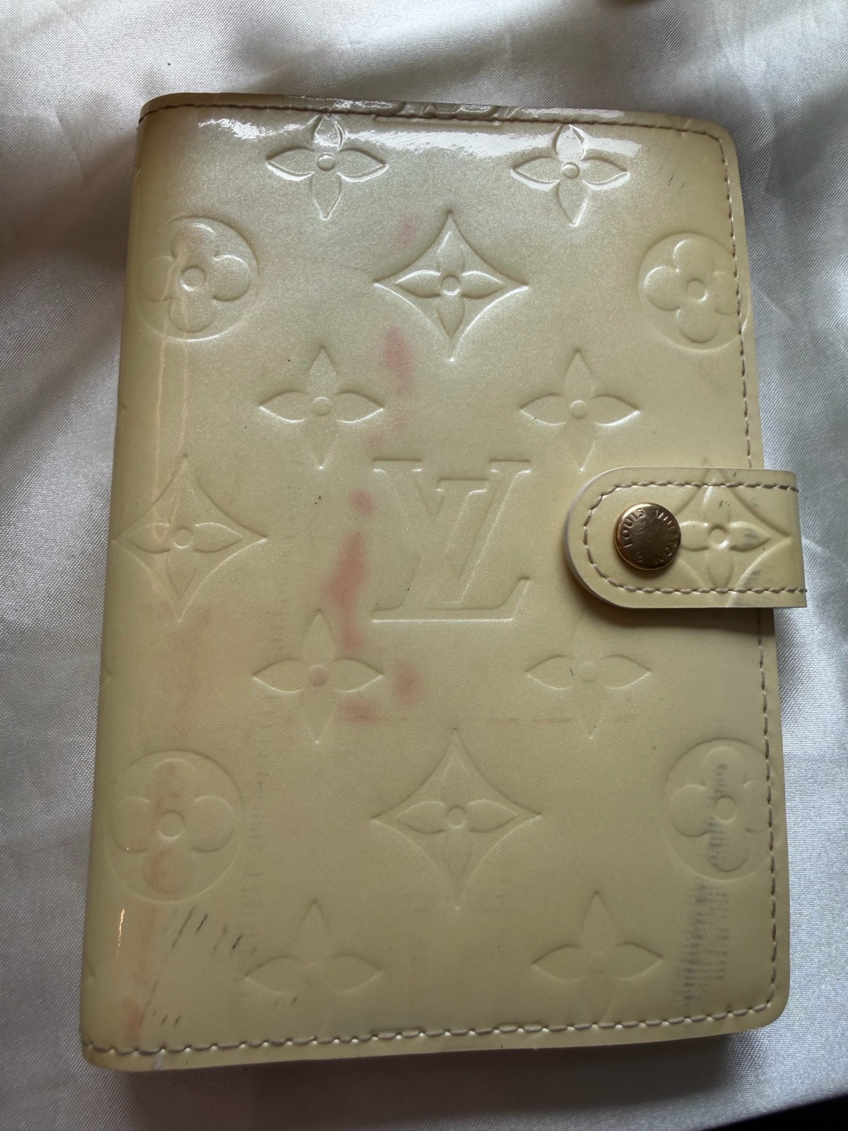 Louis Vuitton Vernis Patent Agenda Pm