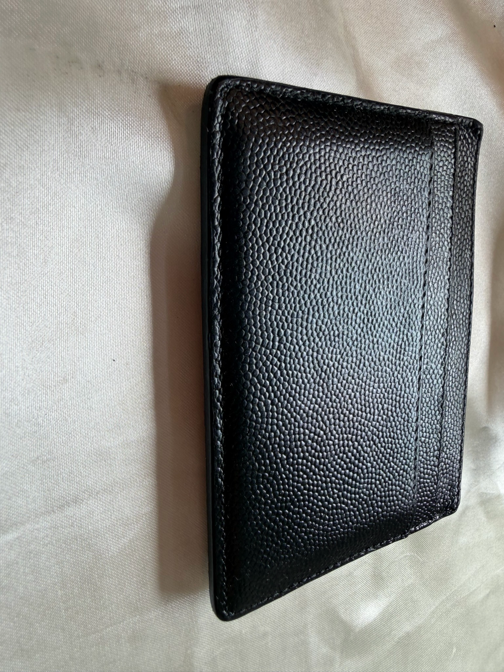 Saint Laurent Card Holder Logo in Black