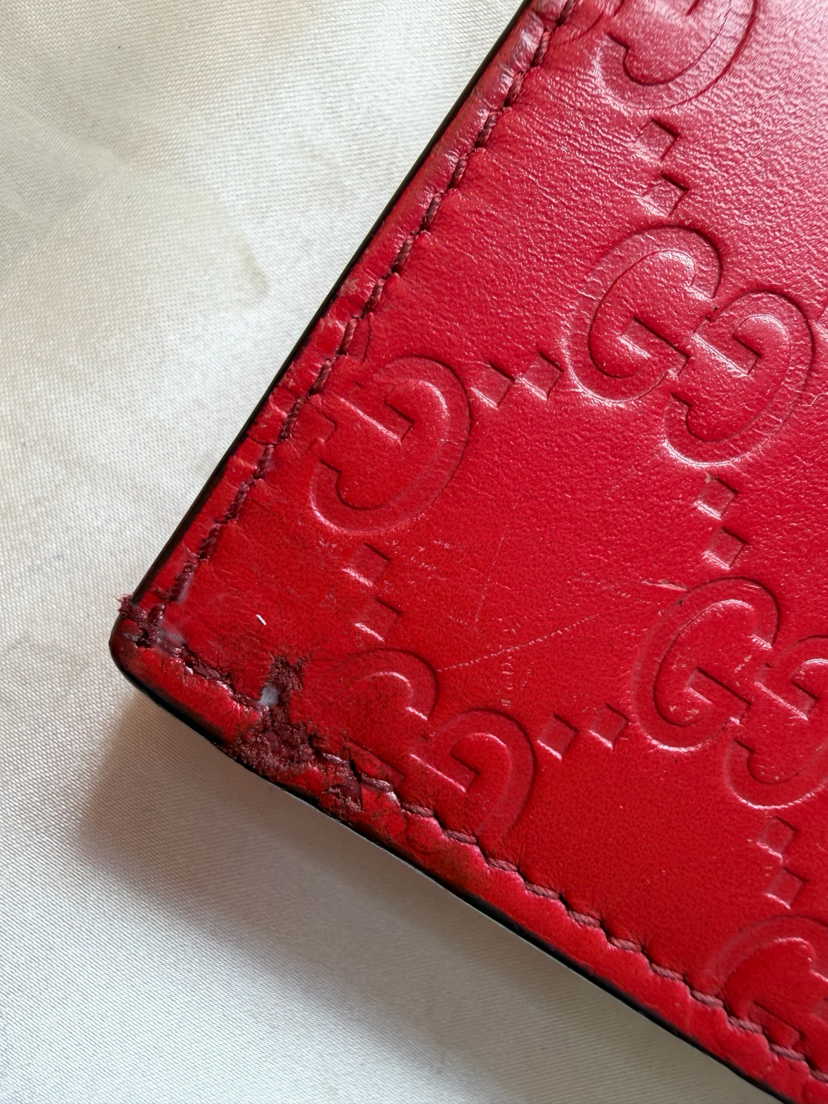 Gucci Monogram Guccissima Leather Flap Wallet