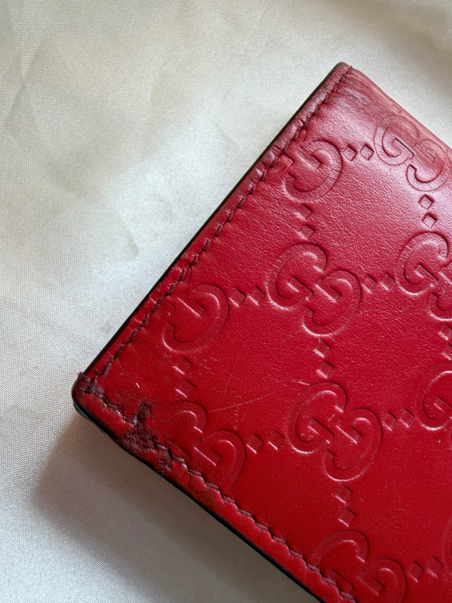 Gucci Monogram Guccissima Leather Flap Wallet