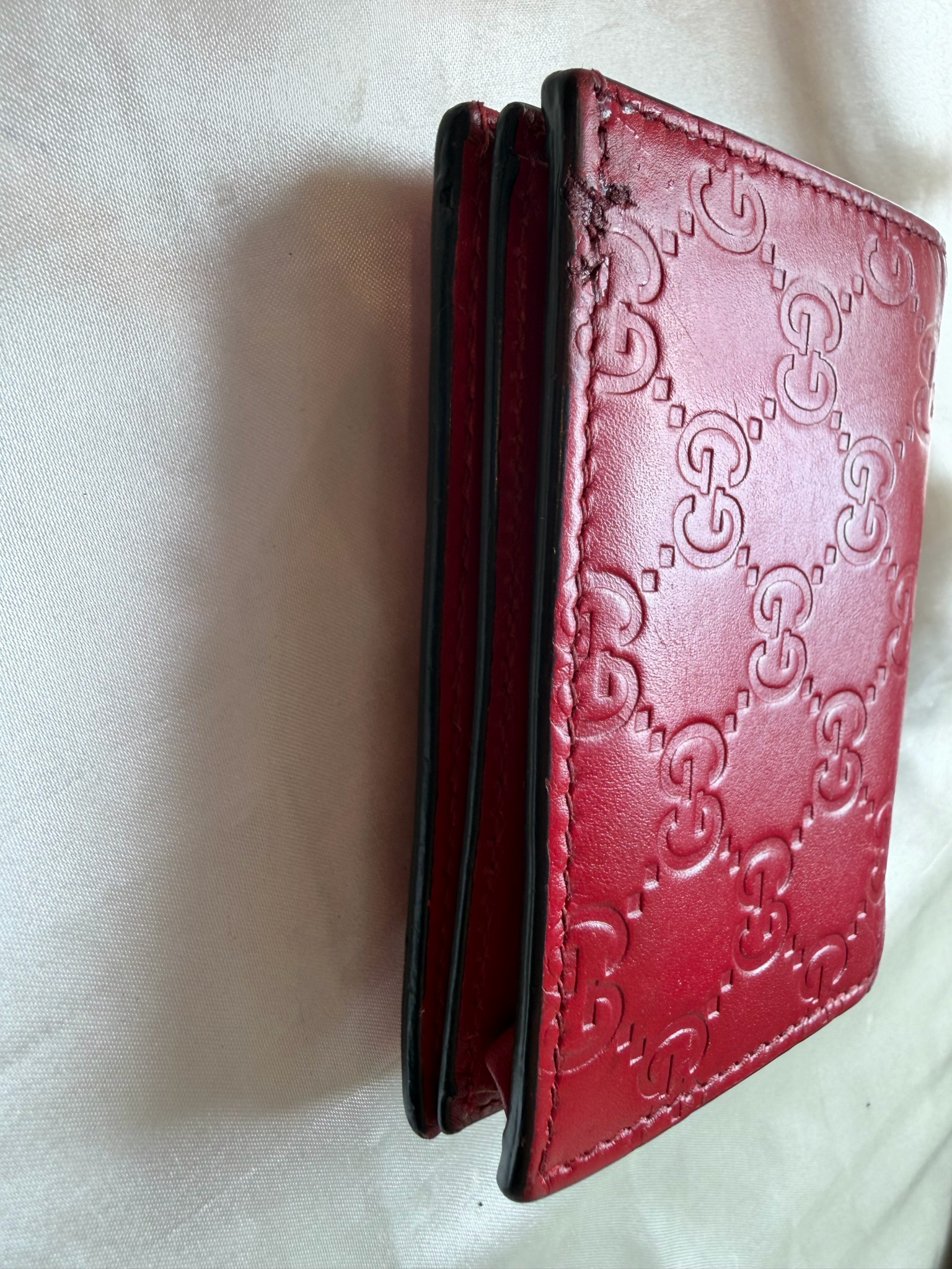 Gucci Monogram Guccissima Leather Flap Wallet