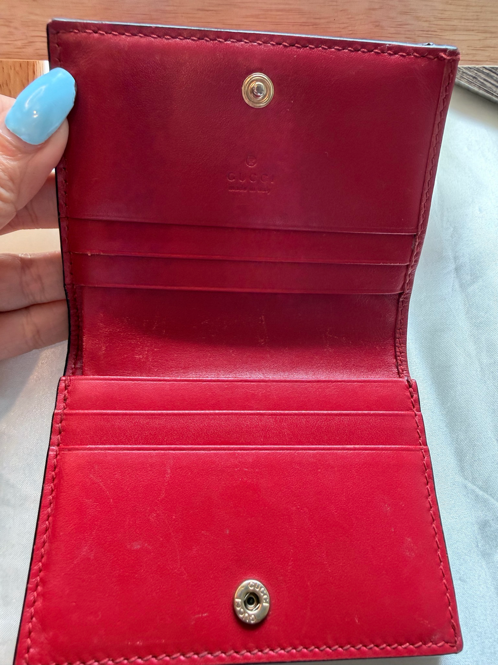 Gucci Monogram Guccissima Leather Flap Wallet