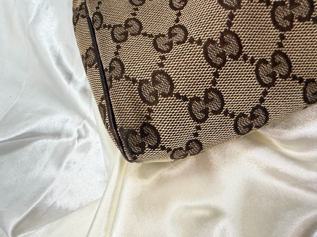 Gucci Monogram Canvas Abbey Pochette Hobo Shoulder