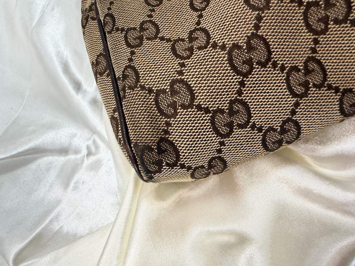 Gucci Monogram Canvas Abbey Pochette Hobo Shoulder