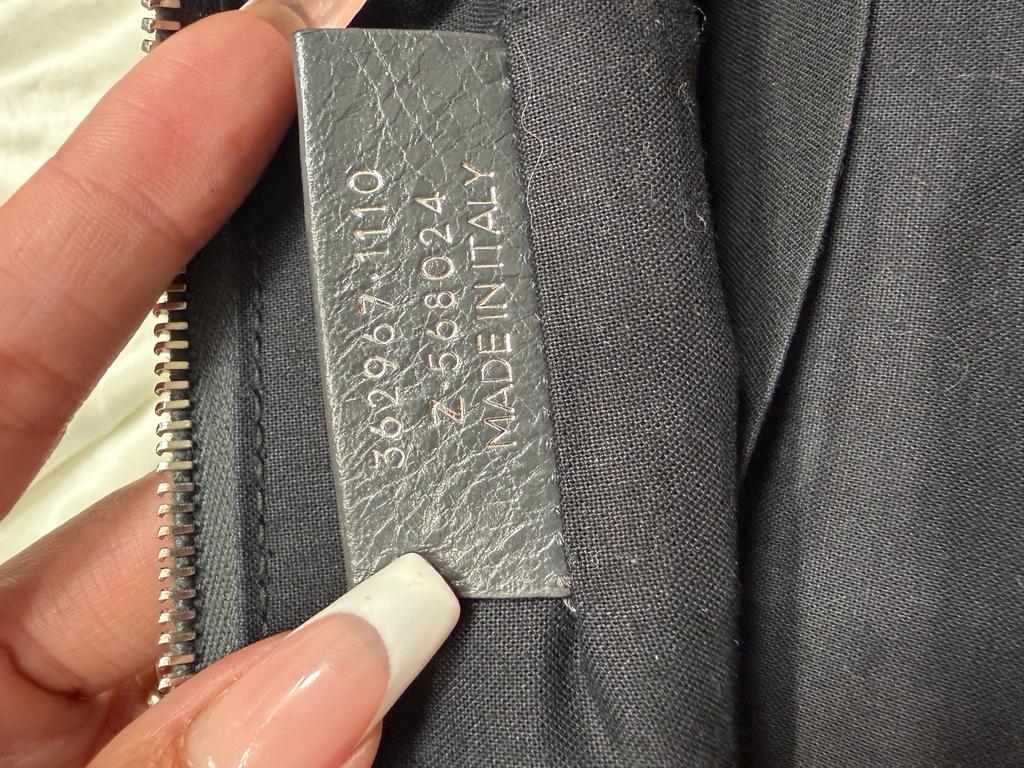 Balenciaga Motocross Zipper Clutch in Gray