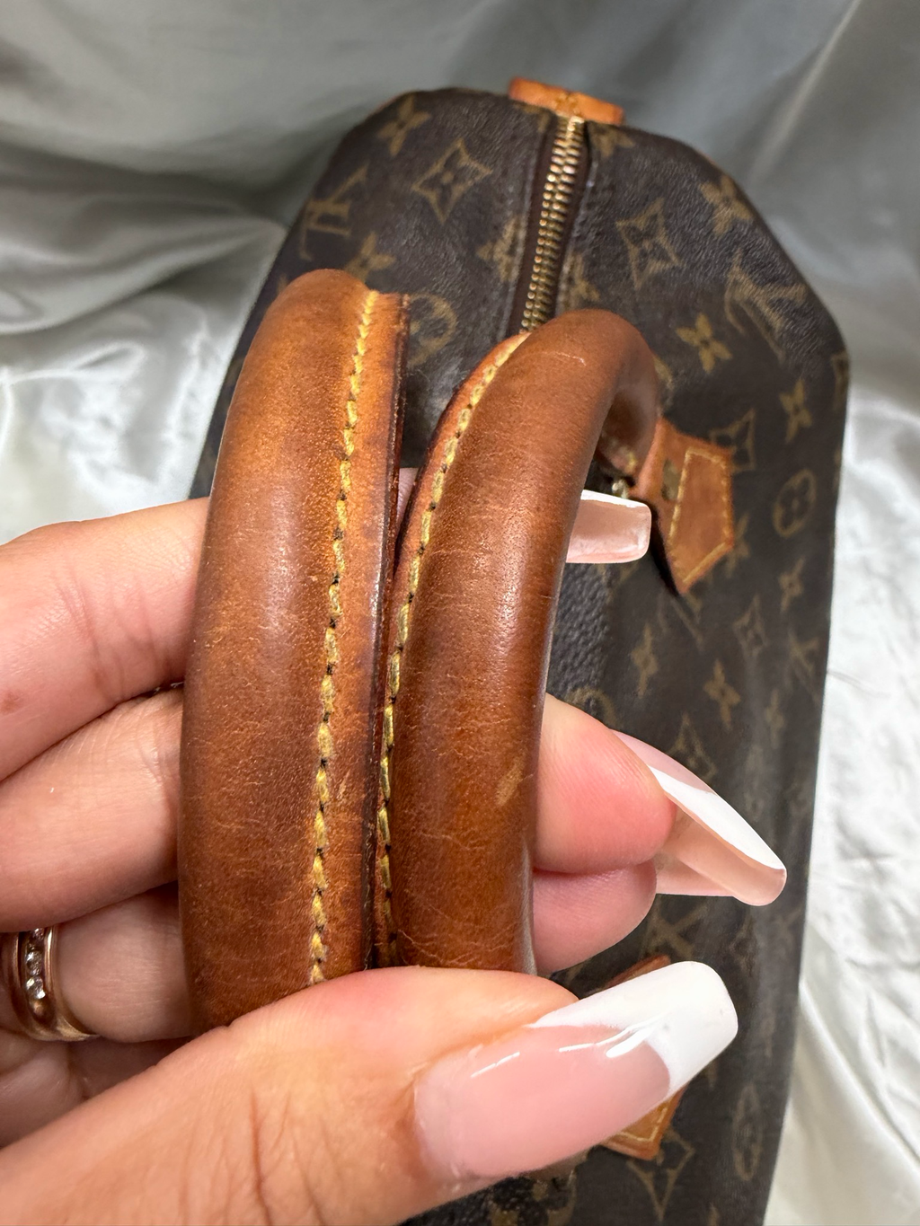 Louis Vuitton Monogram Speedy 30 Satchel Boston Bowler