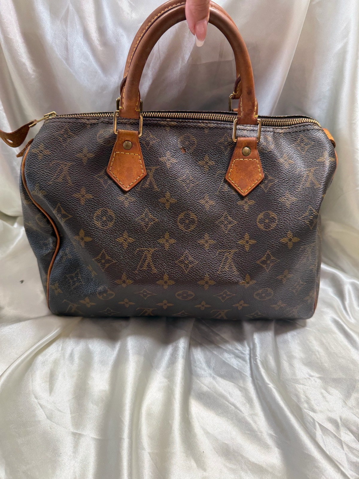 Louis Vuitton Monogram Speedy 30 Satchel Boston Bowler