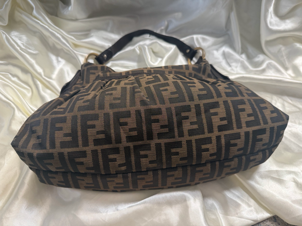 Fendi Zucca Hobo Chef Shoulder Bag