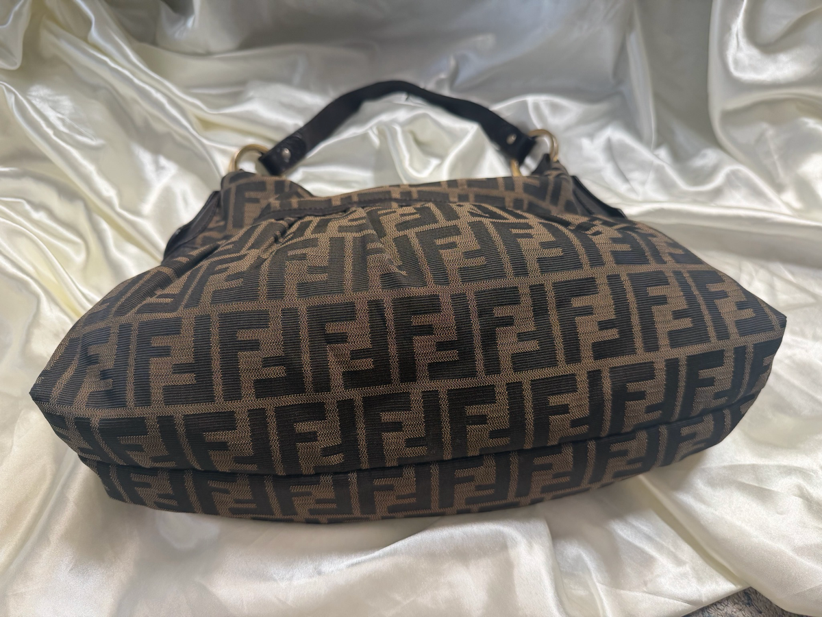 Fendi Zucca Hobo Chef Shoulder Bag