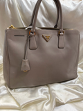 Prada Saffiano Galliera Medium in Gray