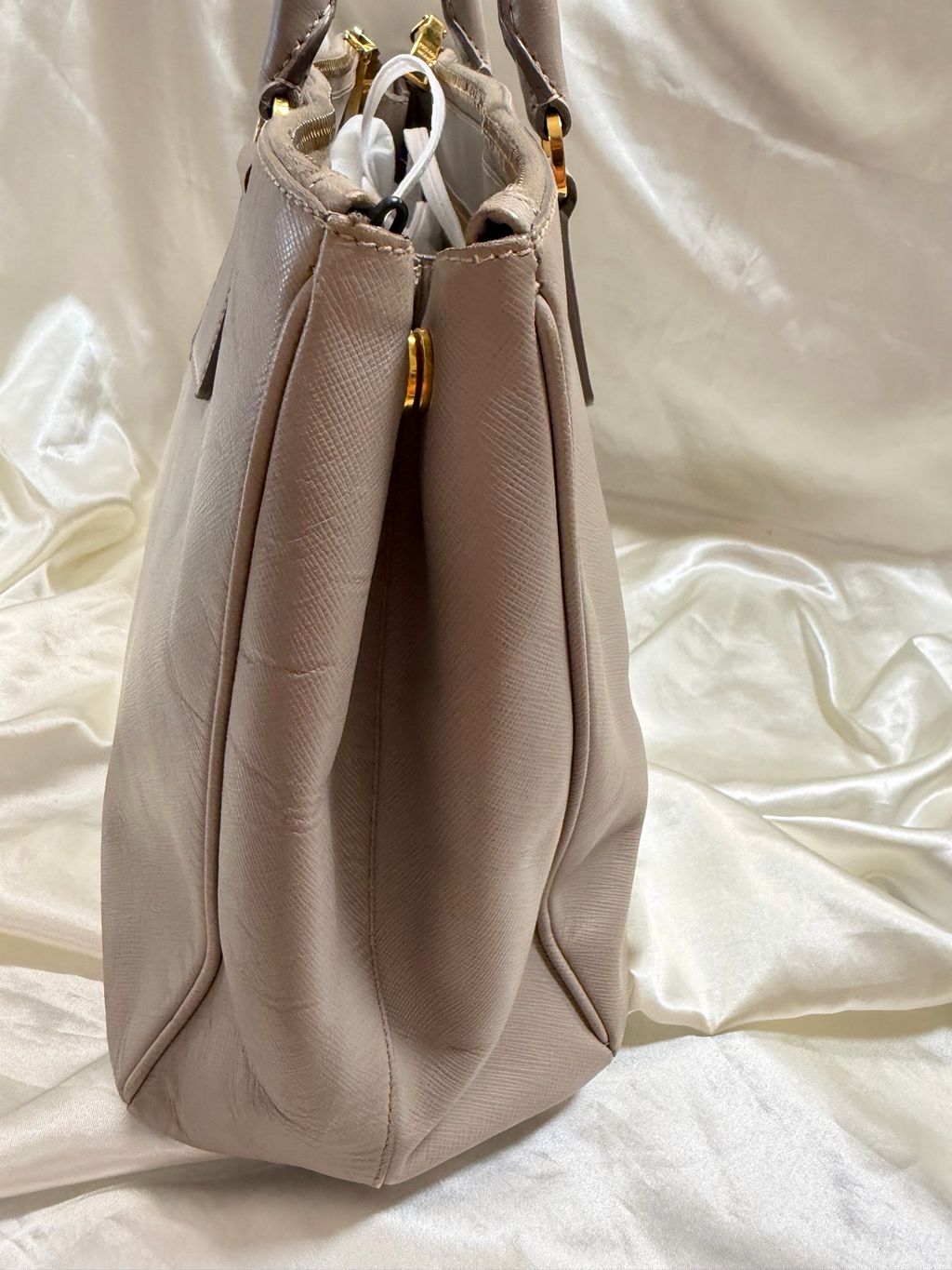 Prada Saffiano Galliera Medium in Gray