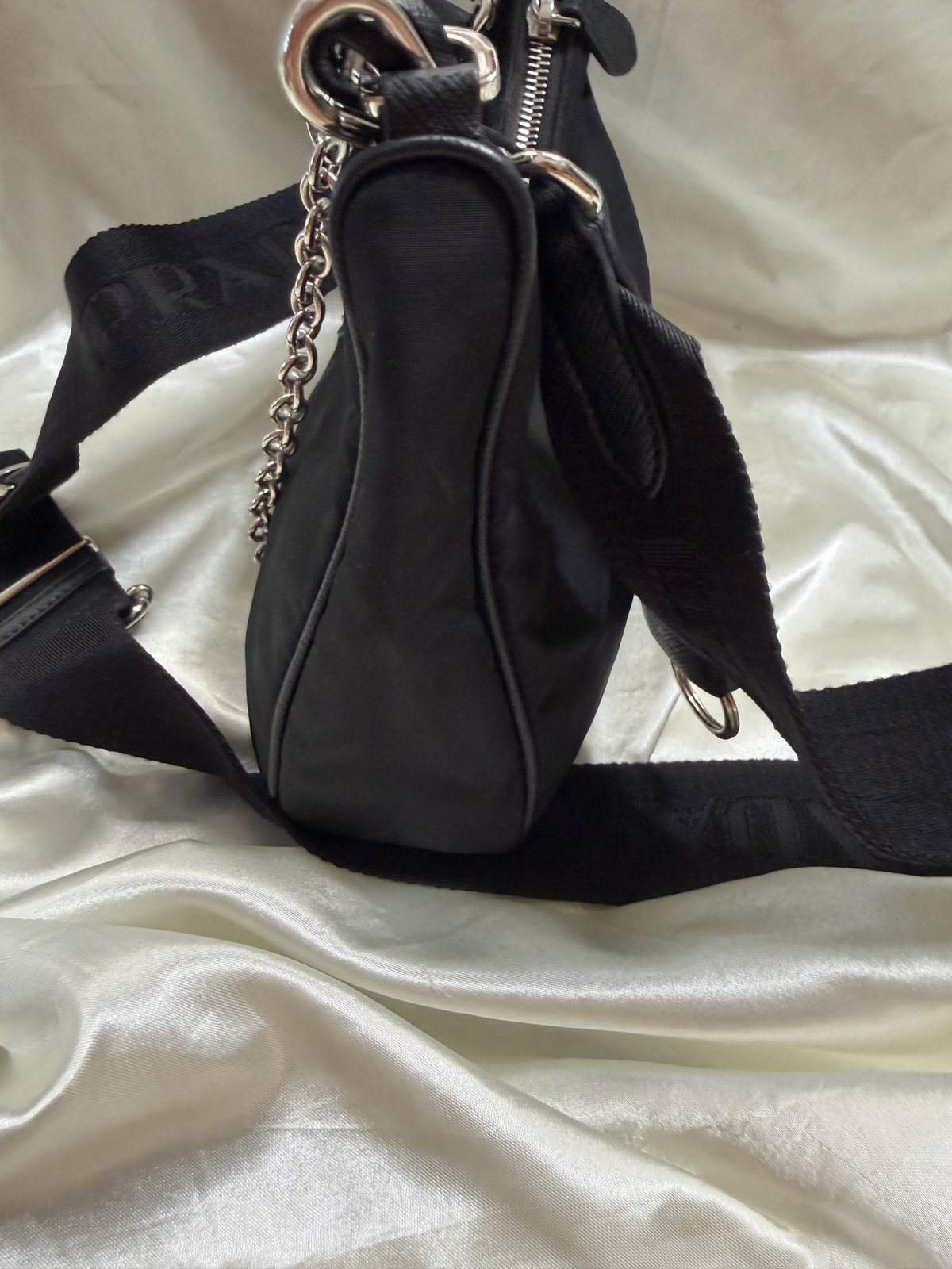 Prada Nylon Re-Edition Crossbody Double Strap