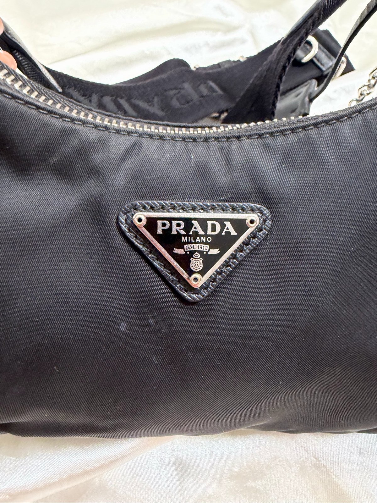 Prada Nylon Re-Edition Crossbody Double Strap